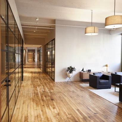 Empty lounge and meeting area in luxury business premises